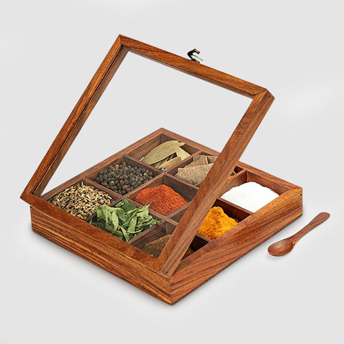 Wooden Spice Boxes - Up to 30% Off At Latest Masala Box Online