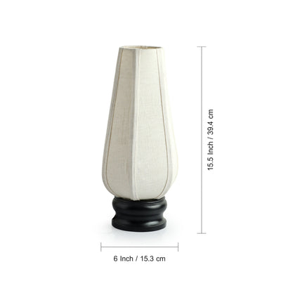 'Victorian Aesthetic' Decorative Wooden Table Lamp (15.5 Inches)