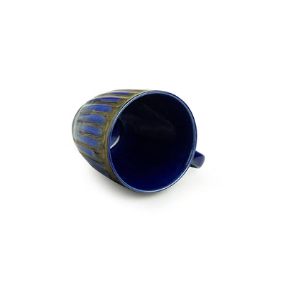 Rustic Sea' Handcrafted Ceramic Tea & Coffee Mug (300 ML | Microwave Safe)