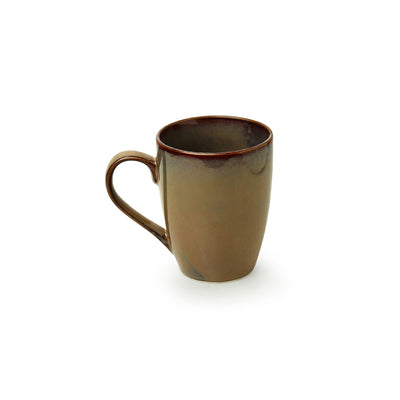 Ash Brown Ombré' Hand Glazed Coffee Mug In Ceramic (300 ML | Microwave Safe)