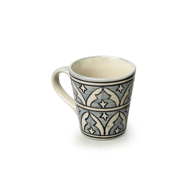 'Arabian Nights' Hand-Painted Ceramic Tea & Coffee Mug (240 ML, Microwave Safe)