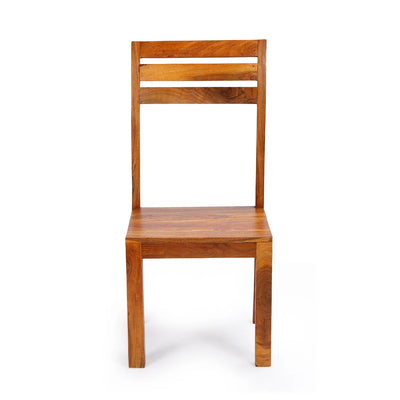 Centaur' Handcrafted Dining Chair In Acacia Wood (Set of 2 | Honey Finish)
