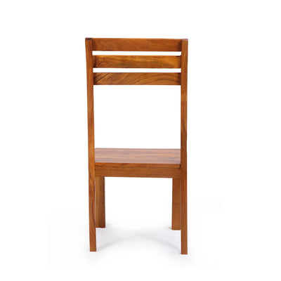 Centaur' Handcrafted Dining Chair In Acacia Wood (Set of 2 | Honey Finish)