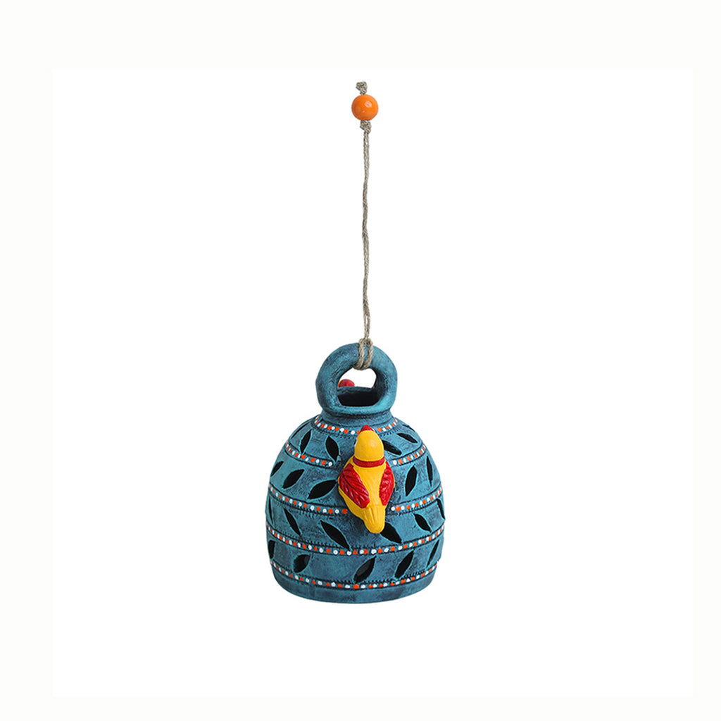 Beautiful Birdies Handmade Terracotta Garden Decorative Hanging (Set Of 2)