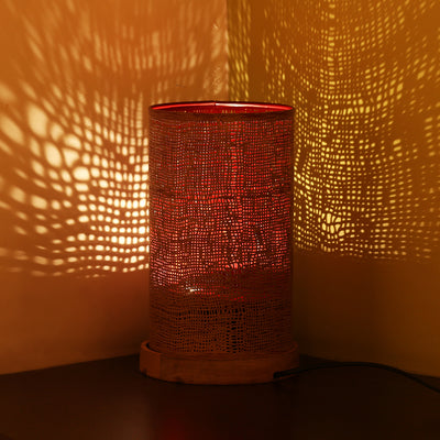 Glorious Mars' Hand-etched Table Lamp In Iron (11 Inch | Matte Finish)