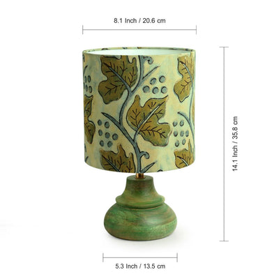 'Exotic Underwater Life' Table Lamp In Mango Wood (14 Inch)