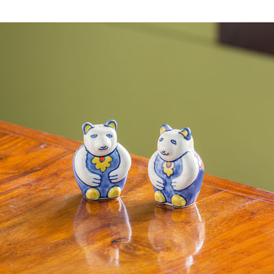 The Panda Twins' Hand-painted Ceramic Salt & Pepper Shakers (Set Of 2 | 50 ML)