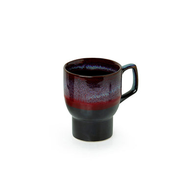 Crimson Caldera' Hand Glazed Studio Pottery Ceramic Coffee & Tea Mug (280 ML | Microwave Safe)
