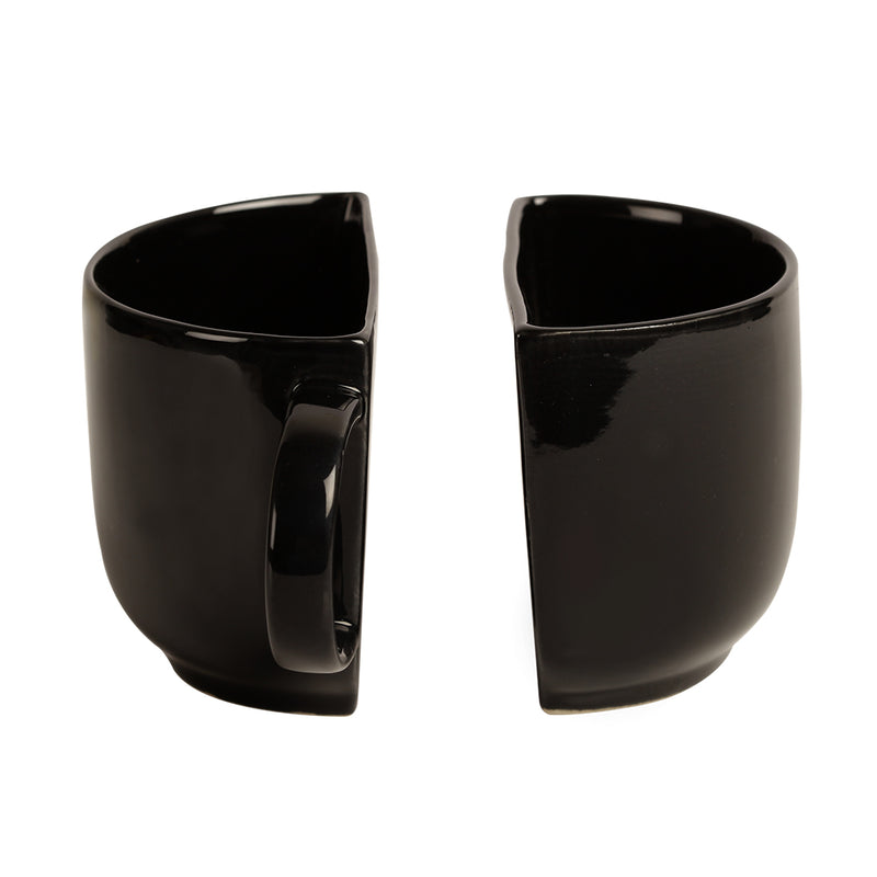 Unique Half Ceramic Cups Set