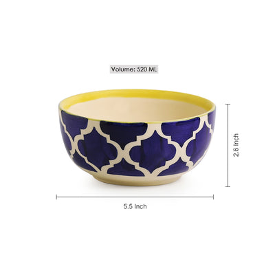 'Two Mediterranean Bowls' Handpainted Serving Bowls In Ceramic (Set Of 2)