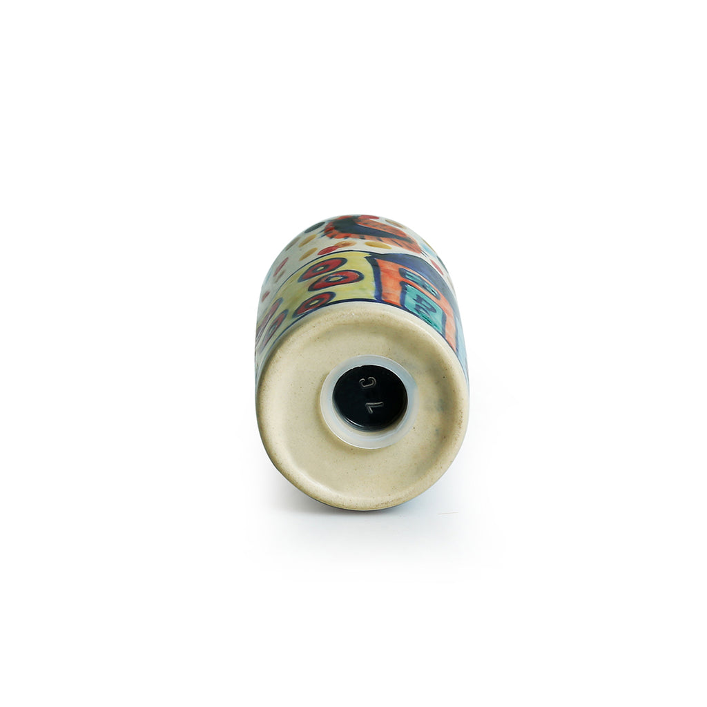 Hut Handpainted Salt & Pepper Shaker Set In Ceramic