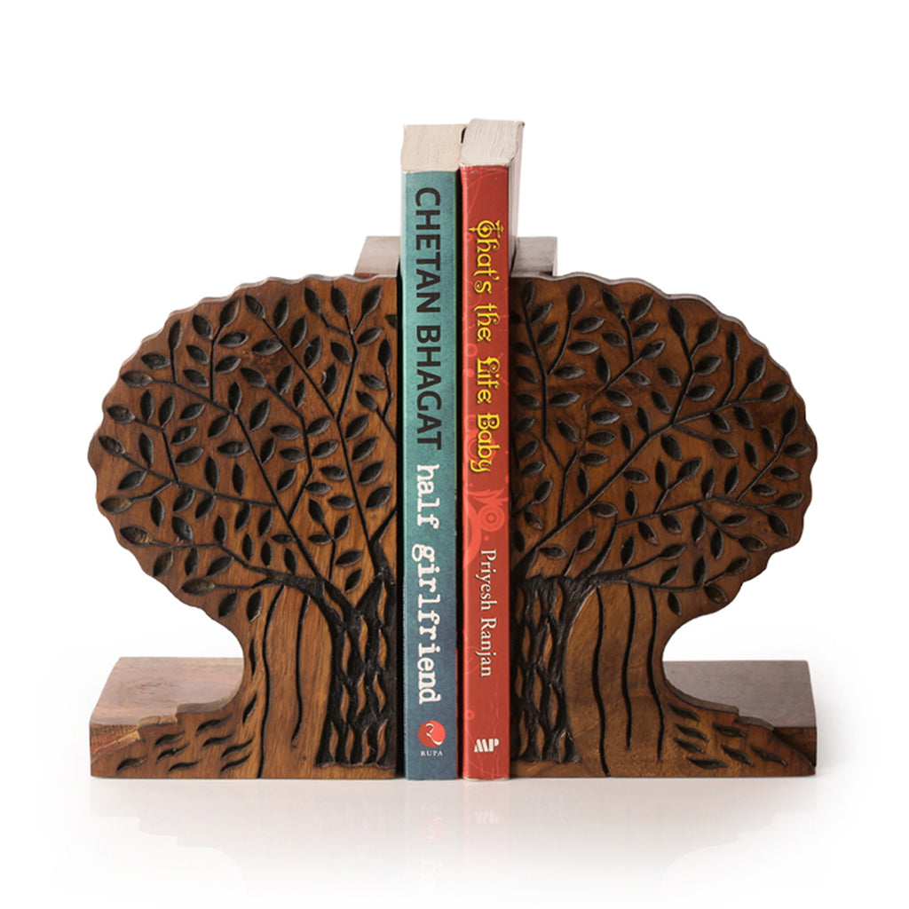 Tree Of Life Book End In Sheesham Wood