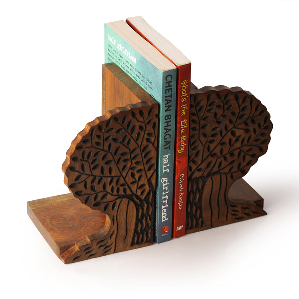 Tree Of Life Book End In Sheesham Wood