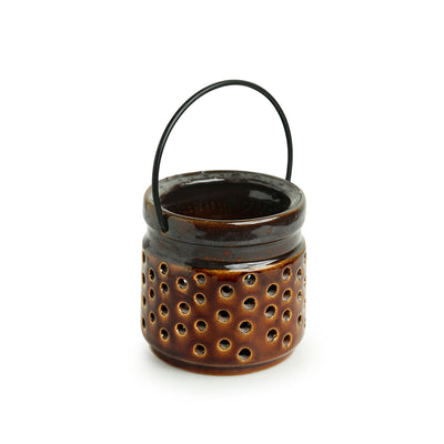 'Shore Lights' Handcrafted Ceramic Tea-Light Holder