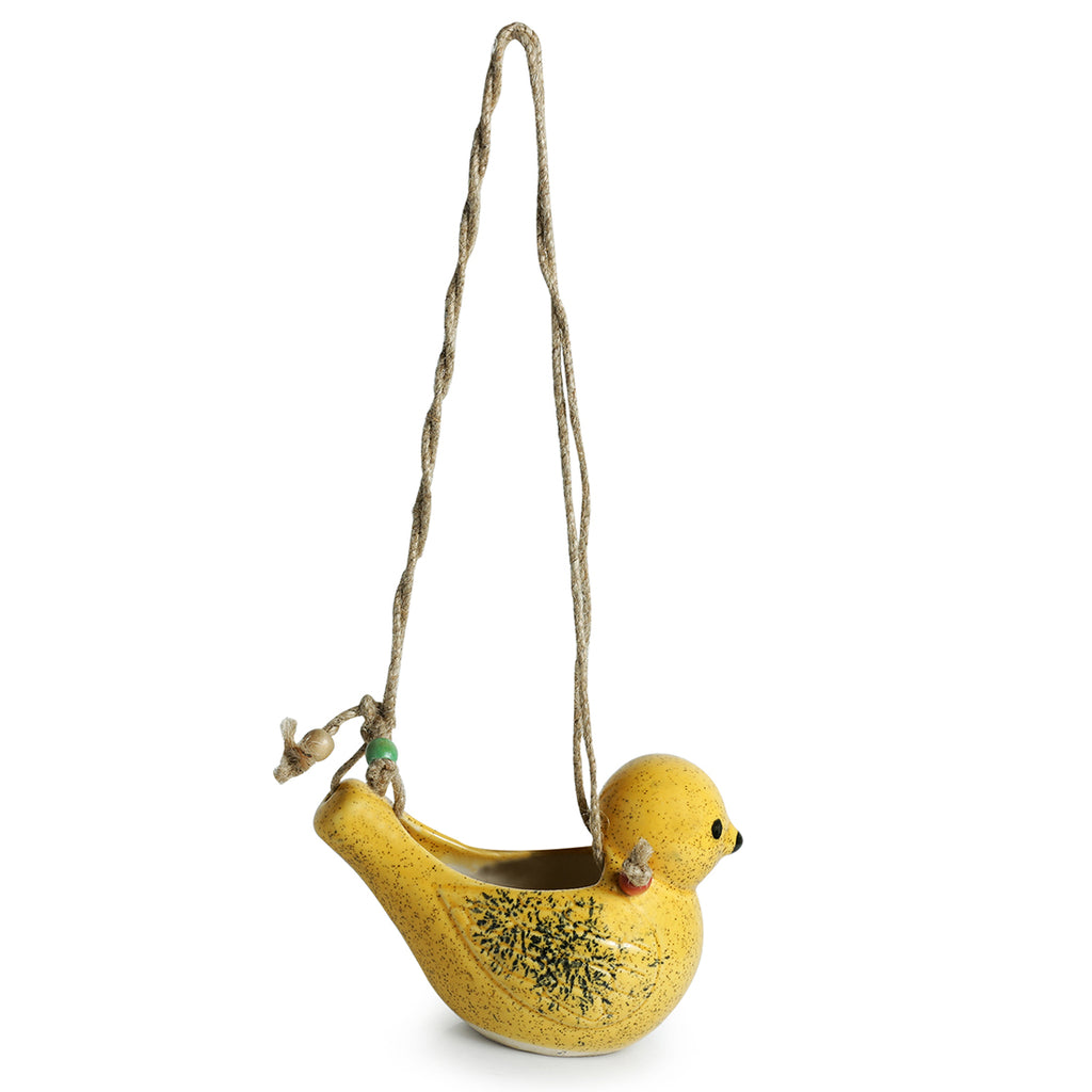 Decorative Garden & Balcony Hanging Planter In Ceramic