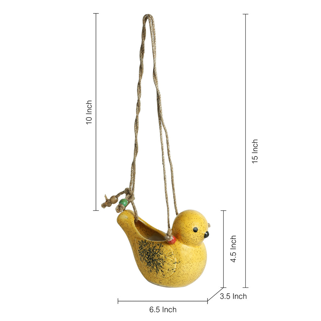 Decorative Garden & Balcony Hanging Planter In Ceramic