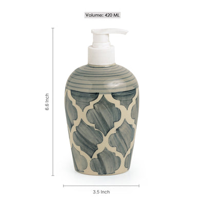 'Moroccan Essentials' Handpainted Ceramic Bathroom Accessory Set Of 3