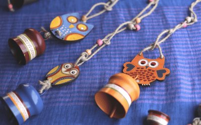 Wind Chimes: A decorative musical accessory