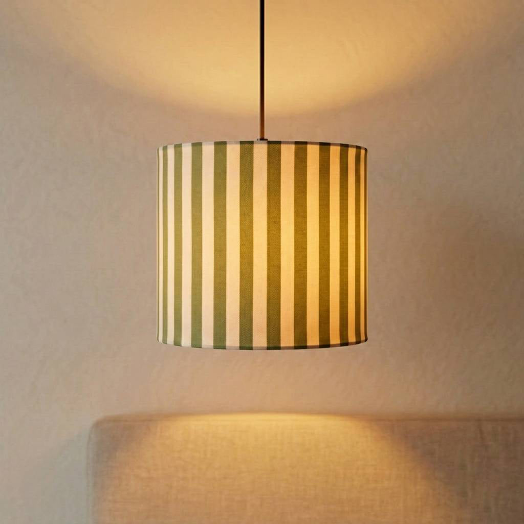 ‘Nature Essence’ Cotton Cloth Hanging Pendant Lamp (22.8 Cm, Without Bulb, Handcrafted)