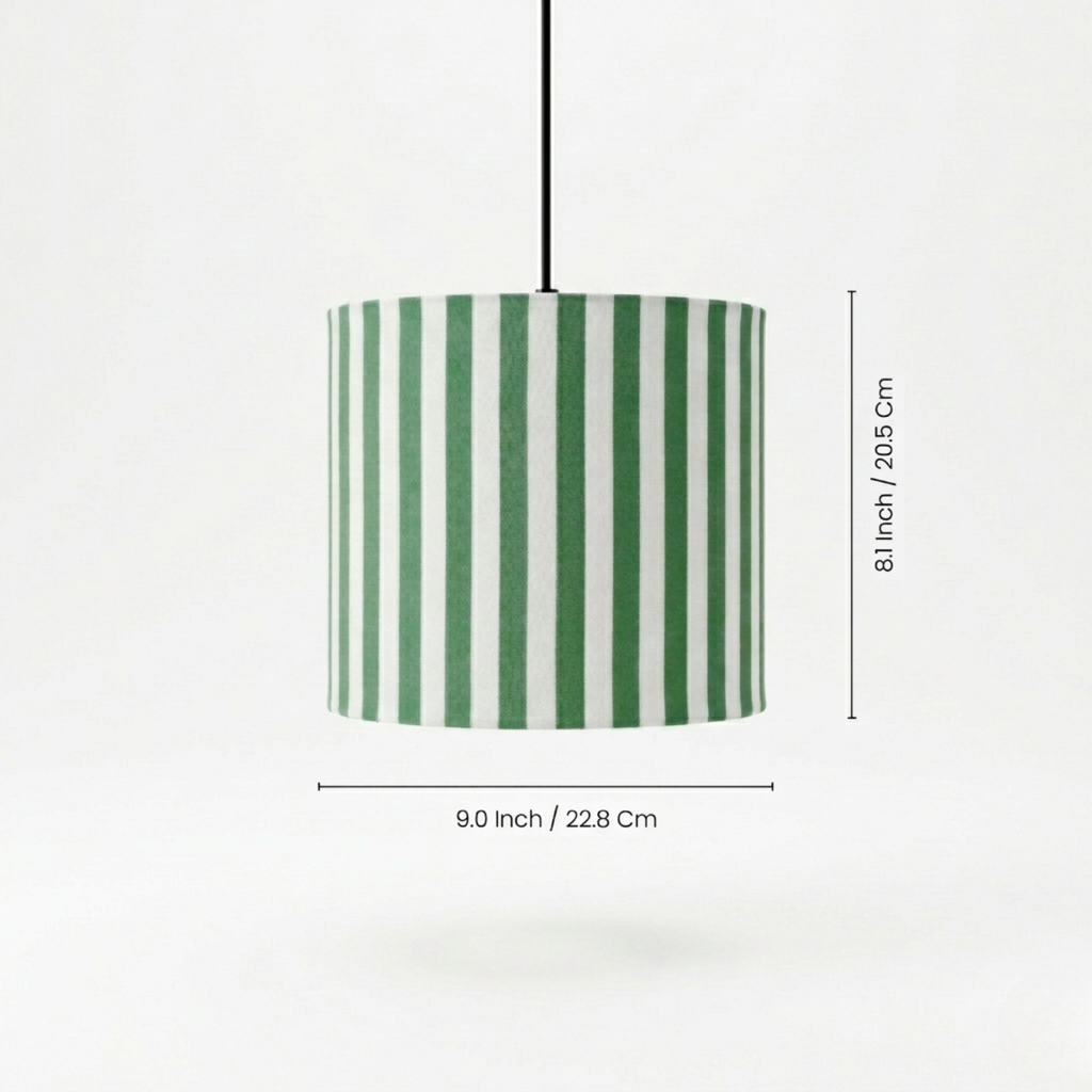 ‘Nature Essence’ Cotton Cloth Hanging Pendant Lamp (22.8 Cm, Without Bulb, Handcrafted)