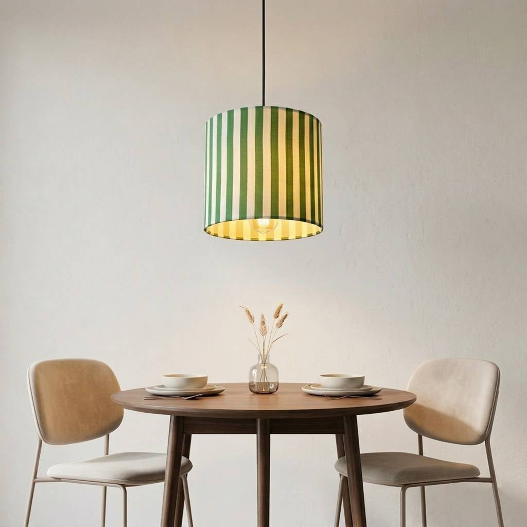 ‘Nature Essence’ Cotton Cloth Hanging Pendant Lamp (22.8 Cm, Without Bulb, Handcrafted)