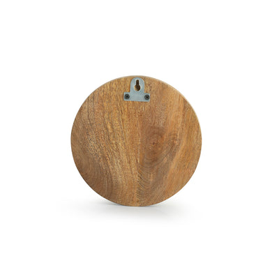 'Mountain Sunrise' Decorative Wall Plate Hanging (Mango Wood, Handcrafted, 6.0 Inches)