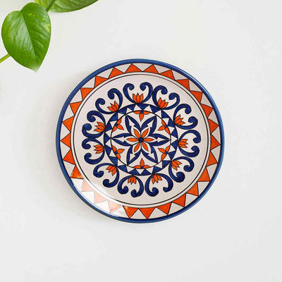 Star Light' Decorative Ceramic Wall Plate (10 Inch | Handpainted)