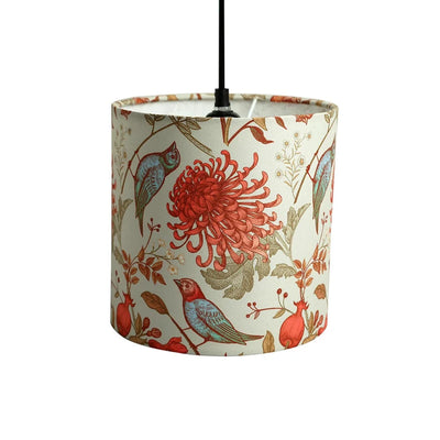 'Chirping Birds' Hanging Pendant Lamp Shade (20.6 cm, Handcrafted)