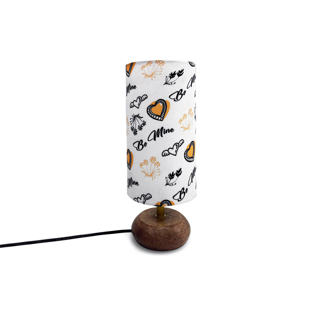 ‘Love Serenade’ Mango Wood Decorative Table Lamp (32.6 cm, Without Bulb, Handcrafted)