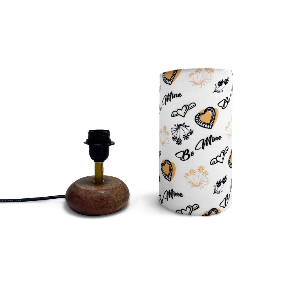 ‘Love Serenade’ Mango Wood Decorative Table Lamp (32.6 cm, Without Bulb, Handcrafted)
