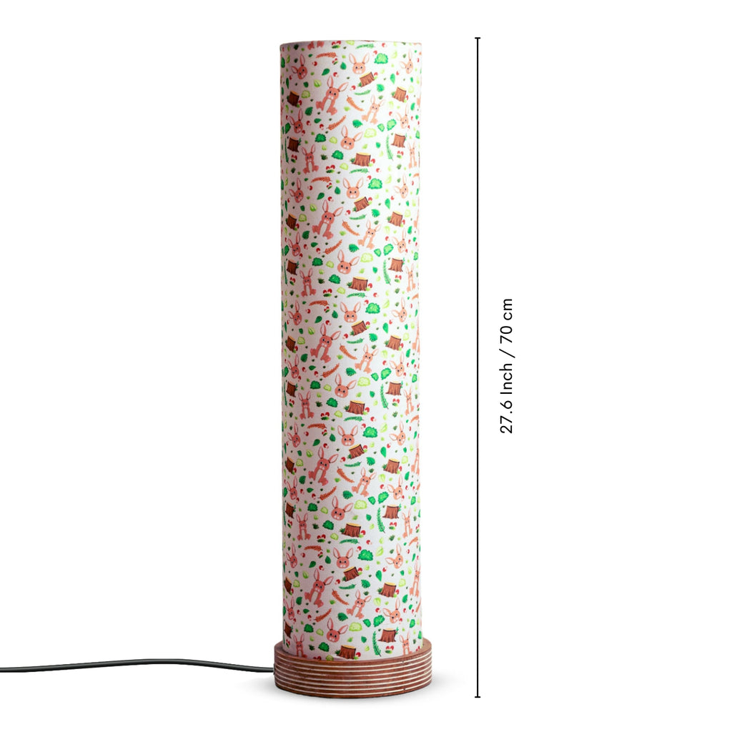 ‘Forever Us’ Mango Wood Decorative Floor Lamp (70 cm, Without Bulb, Handcrafted)