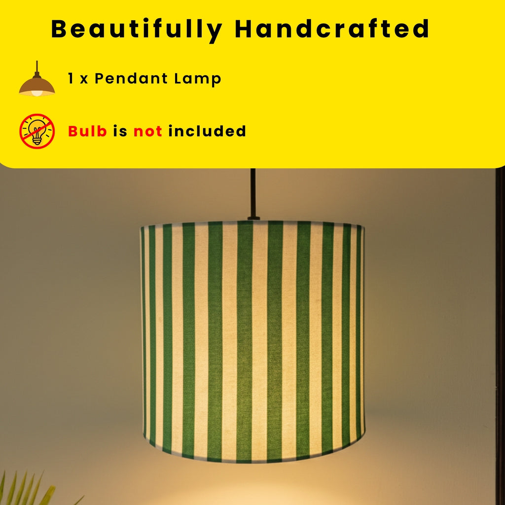  ‘Nature Essence’ Cotton Cloth Hanging Pendant Lamp (22.8 Cm, Without Bulb, Handcrafted)
