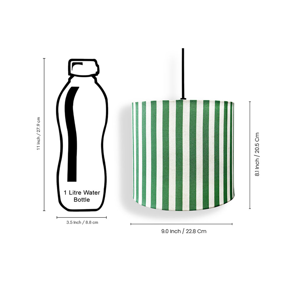  ‘Nature Essence’ Cotton Cloth Hanging Pendant Lamp (22.8 Cm, Without Bulb, Handcrafted)