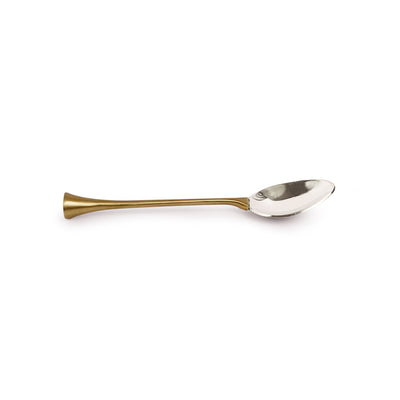 'Alluring Enigma' Hand-Crafted Table Spoons In Stainless Steel & Brass (Set of 6)