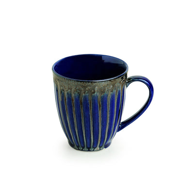 Rustic Sea' Handcrafted Ceramic Tea & Coffee Mug (300 ML | Microwave Safe)
