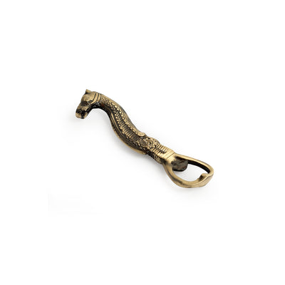 'Seahorse' Hand-Etched Brass Bottle Opener