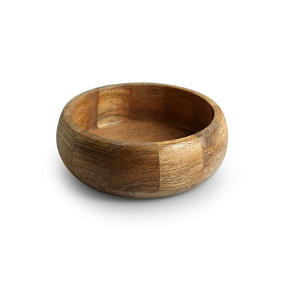 Patched' Handcrafted Serving Salad Bowl (8.0 Inches, 1050 ml, Mango Wood)