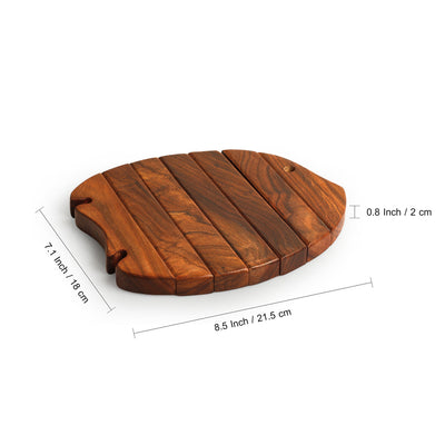 Abstract Extendable Fish' Handcrafted Trivet Tray In Sheesham Wood