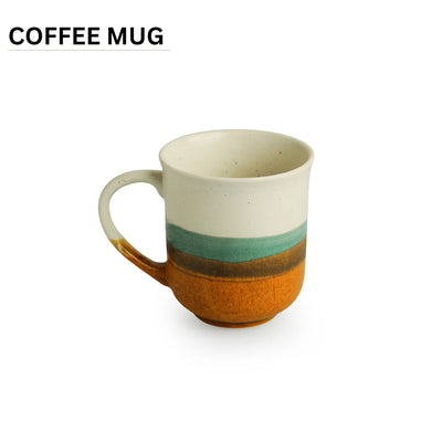 'Zen Garden' Hand Glazed Ceramic Tea & Coffee Mug (330 ml, Microwave Safe)