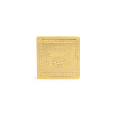 ExclusiveLane 'Golden Rose' Brass Coasters (Set Of 4, Hand-Etched)