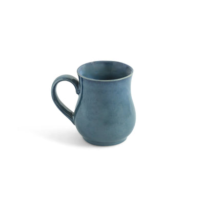 ExclusiveLane 'Belly Pot' Ceramic Tea And Coffee Mugs (Set of 4, 300 ML, Microwave Safe, Hand Galzed)