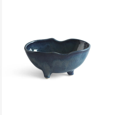 ExclusiveLane 'The Serve Tub' Ceramic Serving/Snack Bowl (580 ML, Hand-Glazed)