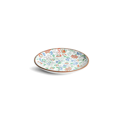 ExclusiveLane 'Spring Garden' Ceramic Quarter Plates (Set of 6, Microwave Safe, Handcrafted)