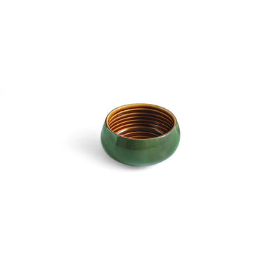 ExclusiveLane 'Forest Canopy' Ceramic Dinner Bowls/Katoris (Set of 6, 140 ML, Microwave Safe, Hand Glazed)
