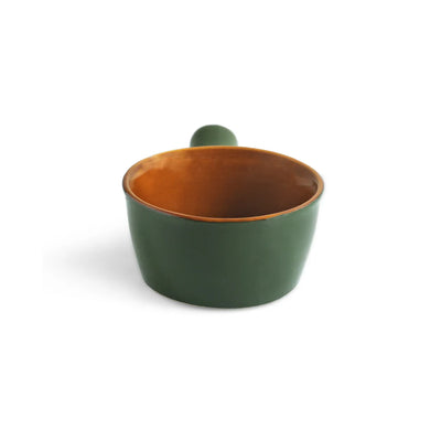 ExclusiveLane 'Forest Canopy' Ceramic Serving Bowls (420 ML, Microwave Safe, Hand Glazed)