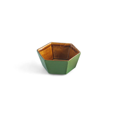 ExclusiveLane 'Forest Canopy' Ceramic Serving Bowls (Set of 2, 370 ML, Microwave Safe, Hand Glazed)