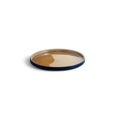 ExclusiveLane 'Mariana Blues' Ceramic Dinner Plates (Set of 2, Microwave Safe, Hand Glazed)
