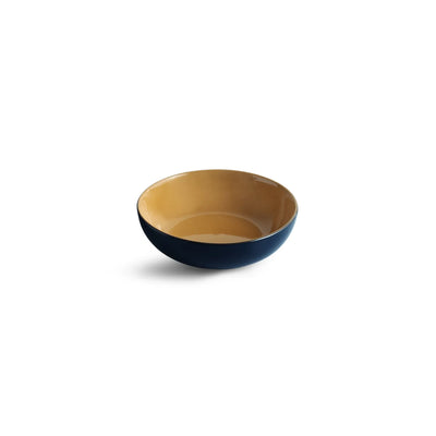 ExclusiveLane 'Mariana Blues' Ceramic Serving/Snack Bowls (Set Of 2, 570 ML, Microwave Safe, Hand Glazed)