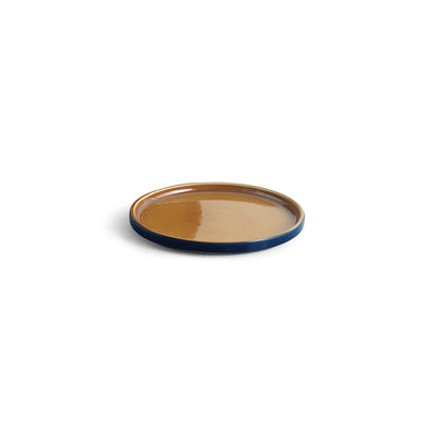 ExclusiveLane 'Mariana Blues' Ceramic Side/Quarter Plates (Set of 2, Microwave Safe, Hand Glazed)