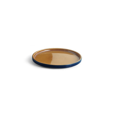 ExclusiveLane 'Mariana Blues' Ceramic Side/Quarter Plates (Set of 4, Microwave Safe, Hand Glazed)